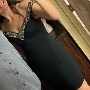 Black Sherri Hill Cocktail Dress
